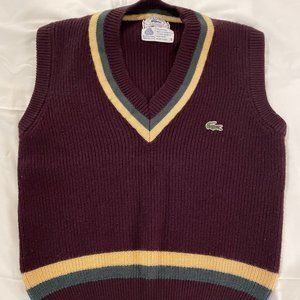 Izod Lacoste wool vest, vintage